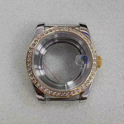 39MM Koperta zegarka Szkło PVD Stalowa ramka Koperta Szafirowe lustro do mechanizmu NH35 - Zdjęcie 10 z 13
