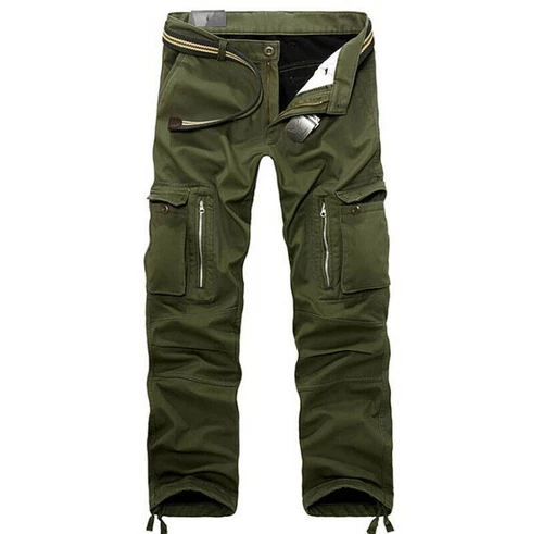 Herren Fleecefutter Arbeitshosen Warm Thermohose Freizeit Cargo Winter Hose DE!! - Bild 9 von 18
