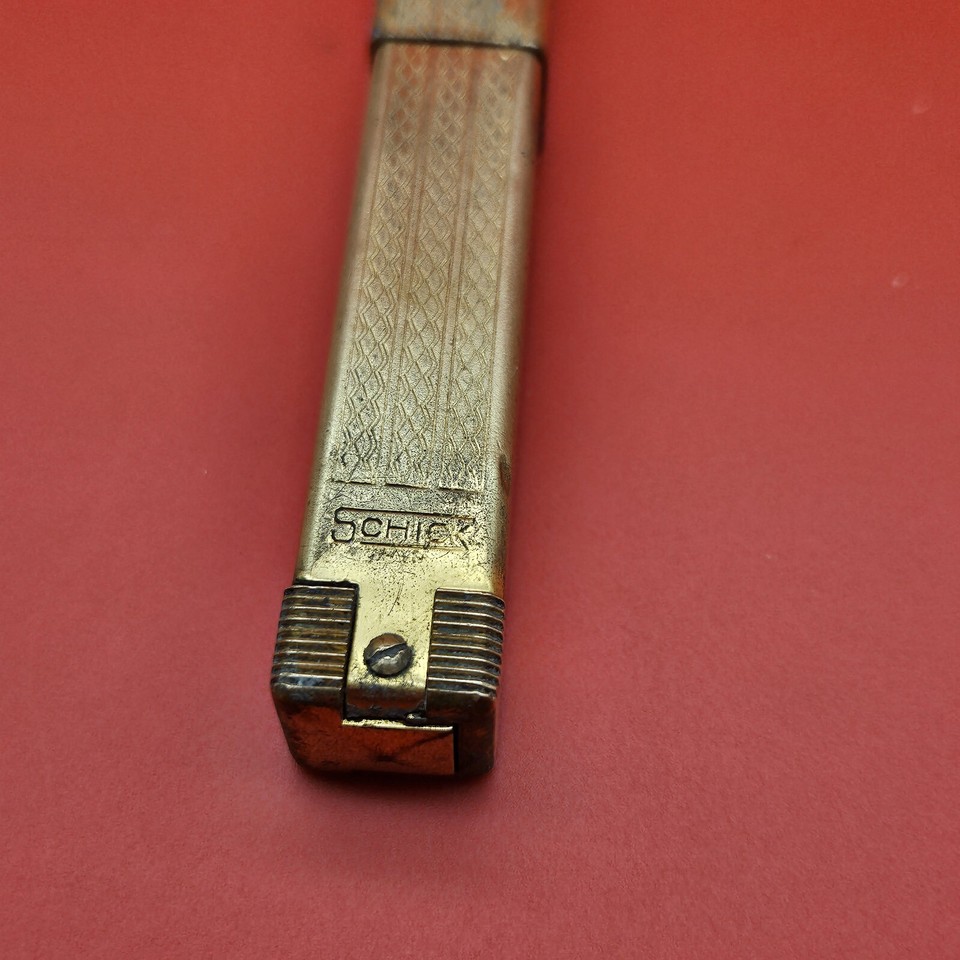 Vintage Gold Tone Schick Repeating Safety Razor 