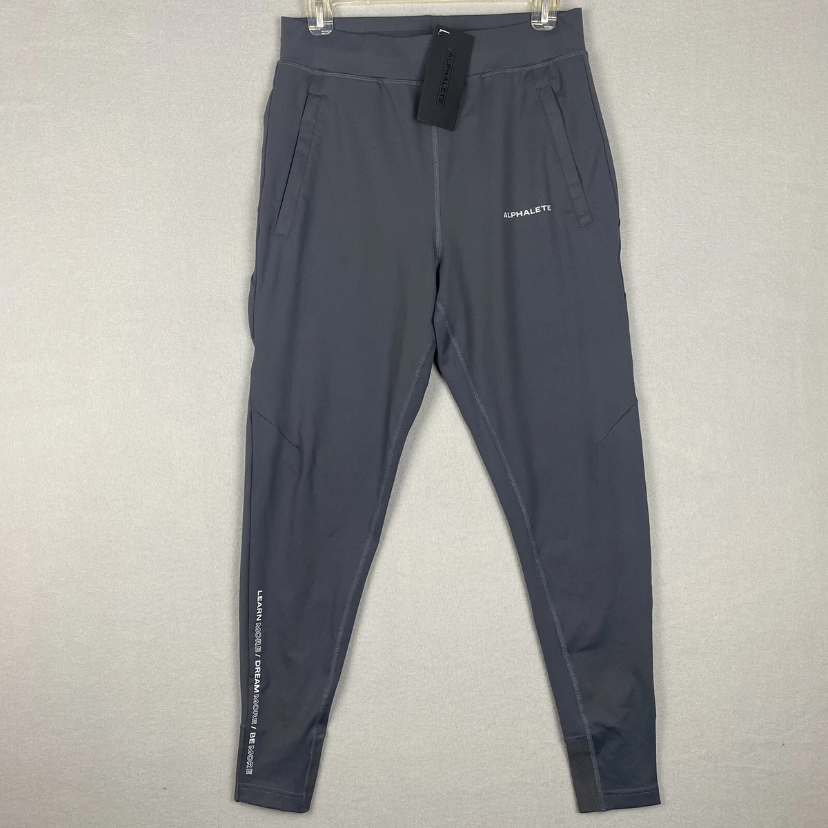 Men's Alphalete Pro-Elite Jogger Pants Workout Gray Running Size Small