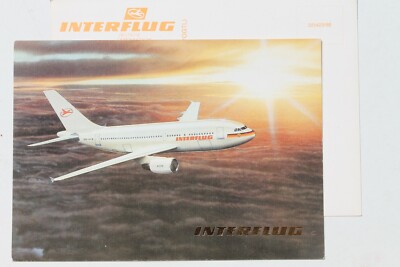 32396 AK Interflug aircraft A 310 208 seats 1988 PC airplane airport