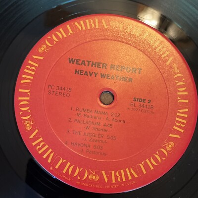 WEATHER REPORT Heavy Weather COLUMBIA LP VG+ | eBay