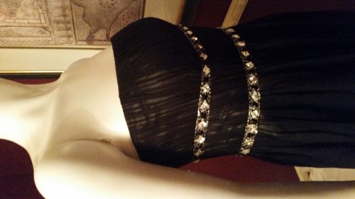 **NEW* ADRIANNE PEPELL BLACK GRAY EMBELLISHED EVENT GOWN MAXI DRESS Sz14 Rt $298 - Picture 5 of 12