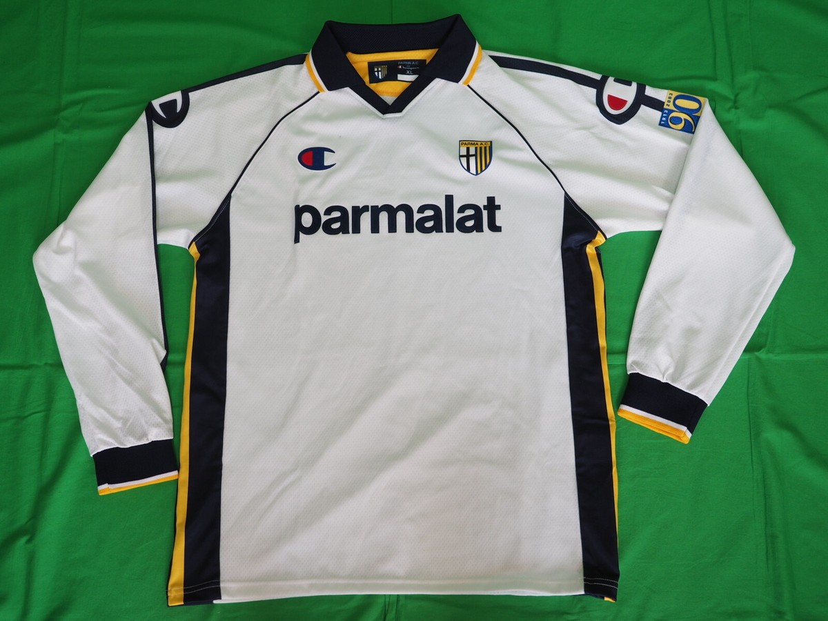 パルマ ユニフォーム Parma A.C. Lotto サッカーシャツ 白 L パルマ PUMA ホーム シャツ 24-25