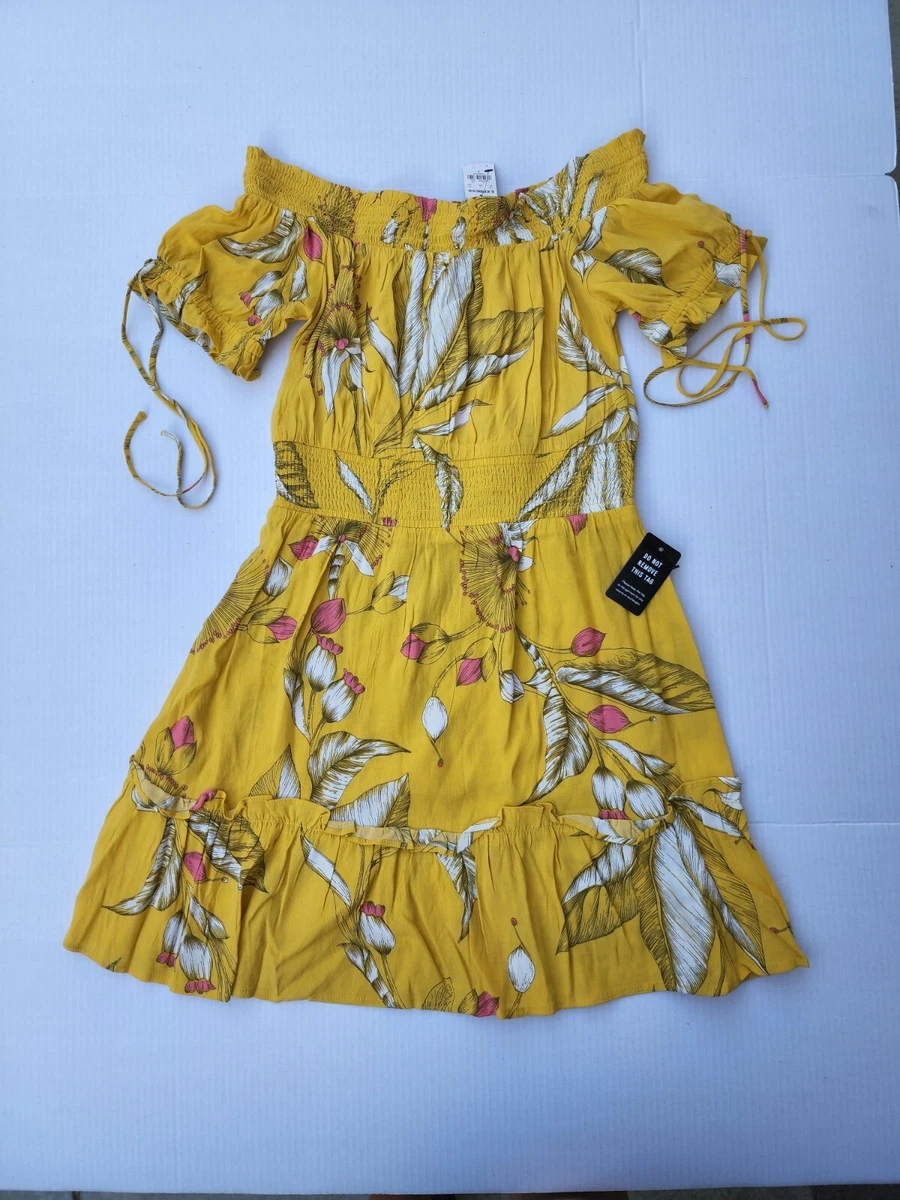 express yellow floral dress