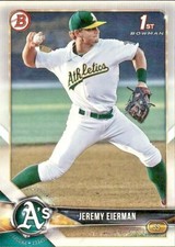 2018 BOWMAN DRAFT 1ST BASE PROSPECT #BD179 JEREMY EIERMAN ATHLETICS