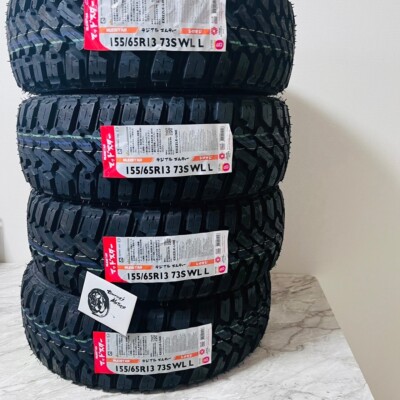 Mudstar Radial M/T 155/65R13 73S Kei Truck Tire Set 4PCS New | eBay