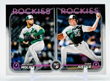 2024 Topps Update Series #US270 Rookie Combo Evan Justice/Anthony Molina RC