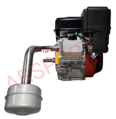 THETOE Eltz Shaggy Muffler マフラー Exhaust pipe Muffler Compatible for Predator Max 459, Ezgo txt