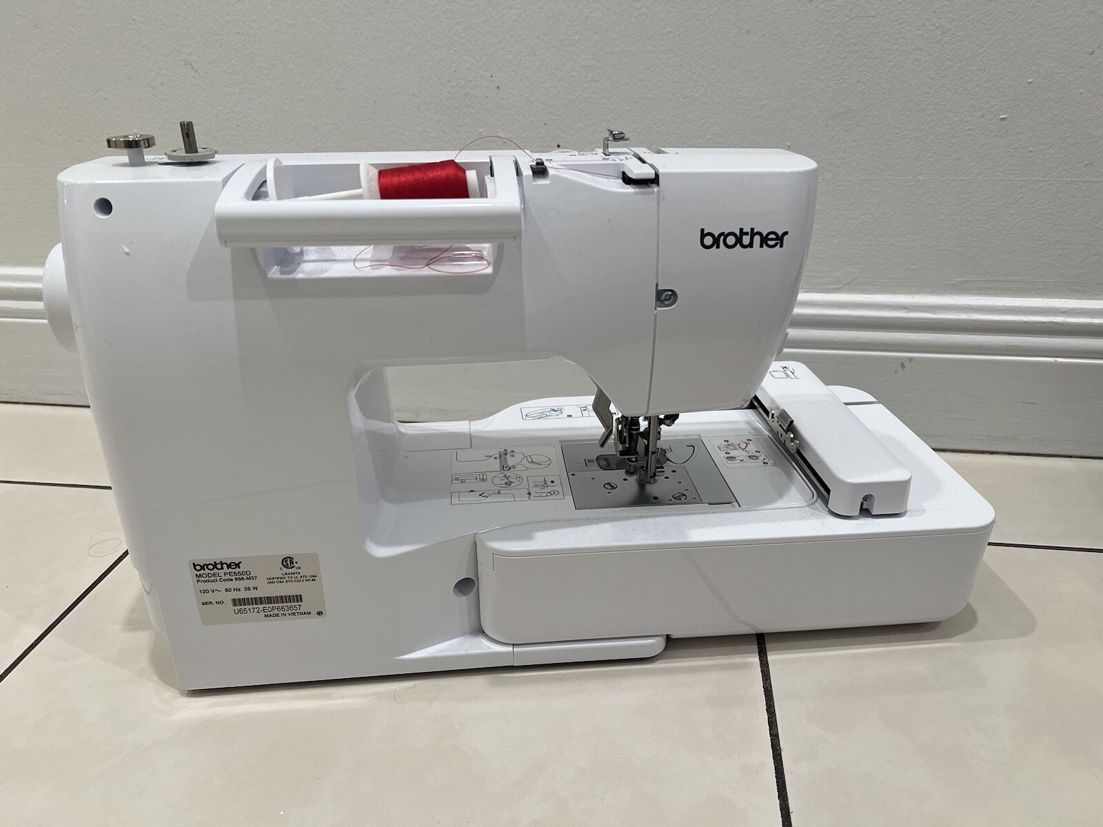 Brother PE550D PE 550 D Embroidery Machine With Builtin Disney Designs