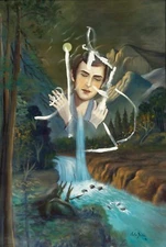 JULIO GALAN Art Poster or Rolled Canvas Print "CANDILES Y MOLESTIAS"