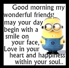 GOOD MORING My Wonderful Friends May Your Day Begin With Smile MAGNET