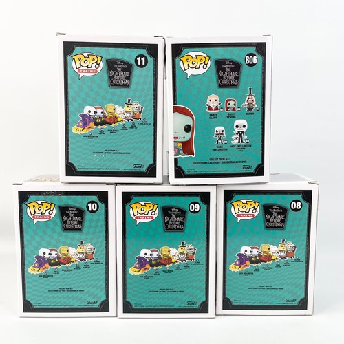 Funko POP! Trains Disney The Nightmare Before Christmas Figure Set of 5 Boxed - Picture 2 of 8