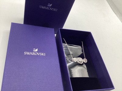 SWAROVSKI GENERATION RHODINIERTE WEISSE HALSKETTE BRANDNEU VERSIEGELT