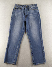 Articles of Society Women's Jeans Size 26 Blue Cropped Stretch Mid 24.5" Denim
