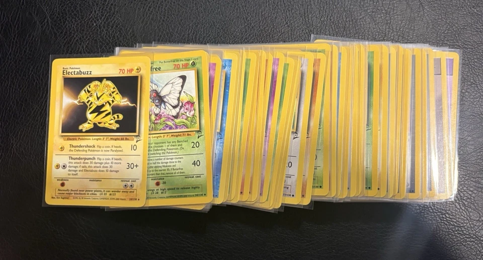 Pokemon WOTC Partial Complete BASE SET 2 Edition Non Holo 59 Cards Lot Nm-Lp - image 1 of 4