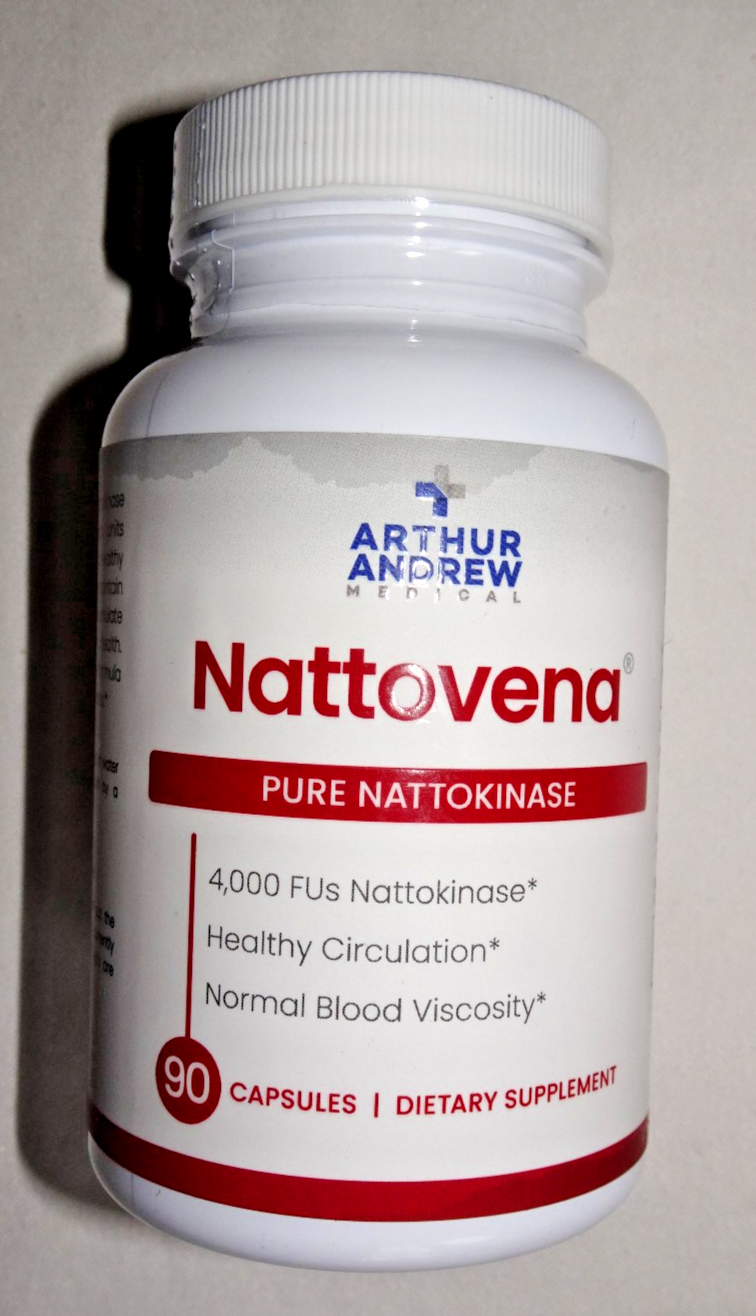 Arthur Andrew Medical - Nattovena - 4,000 FUPure Nattokinase -  90 Capsules
