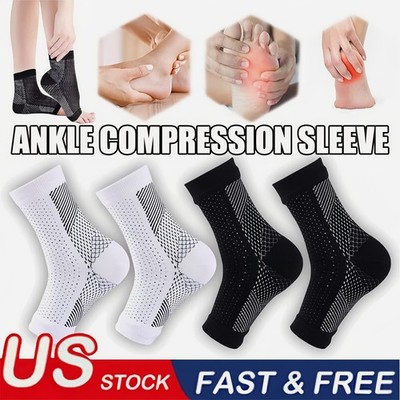 Sooth Socks Foot Ankle Brace Compression Support for Neuropathy 3 Pairs US NEW