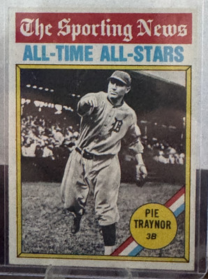 1976 Topps - The Sporting News AllTime All-Stars Pie Traynor #343