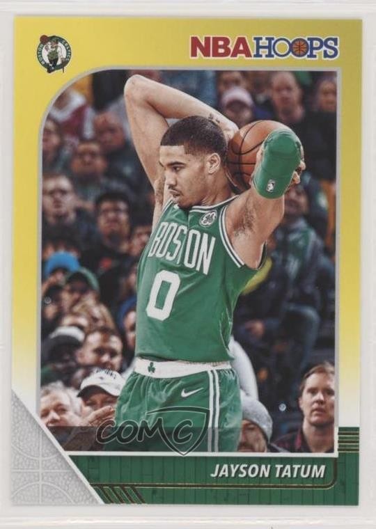 2019-20 Panini NBA Hoops Yellow Jayson Tatum #6 0k4