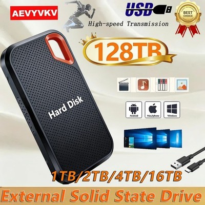 external hard drive2TB High Speed Capacity Solid State Usb3.2 Laptop Mac And PC