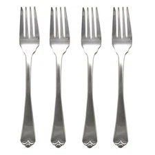 Wallace Lotus 18/8 Stainless Steel Salad Fork (Set of Four)