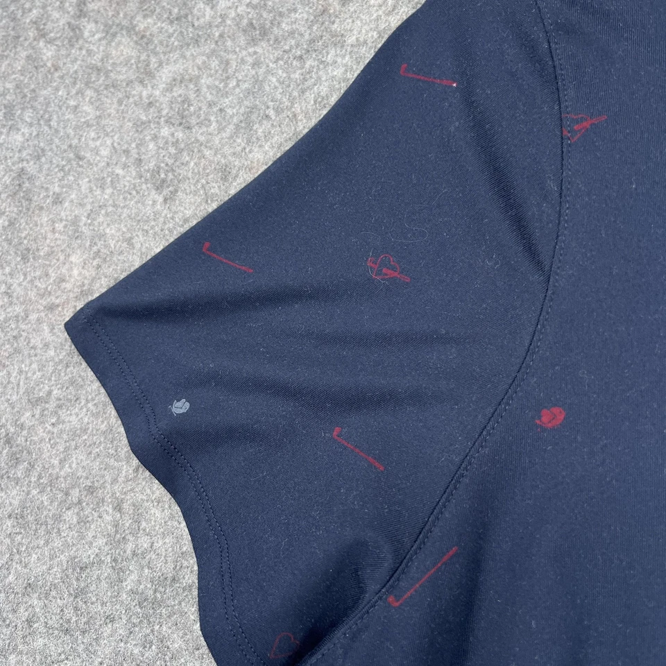 Camisa de golf Puma para mujer 2XL azul marino 1/4 cremallera cuello falso rendimiento estampado integral Foto 4 de 4