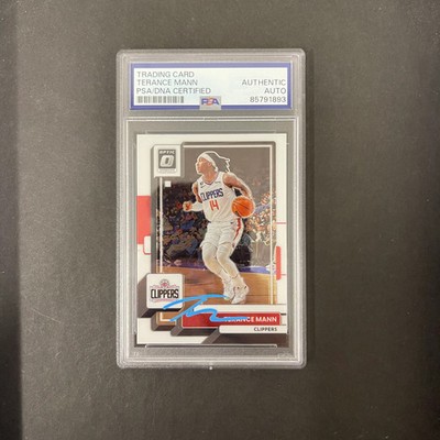 Terance Mann 2022-23 Panini Donruss Optic#120 Signed Card PSA Autographed