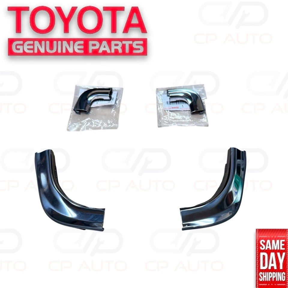 84-89 TOYOTA PICKUP PARABRISAS DELANTERO CROMADO MOLDURAS JUEGO OEM NUEVO Foto 2 de 4