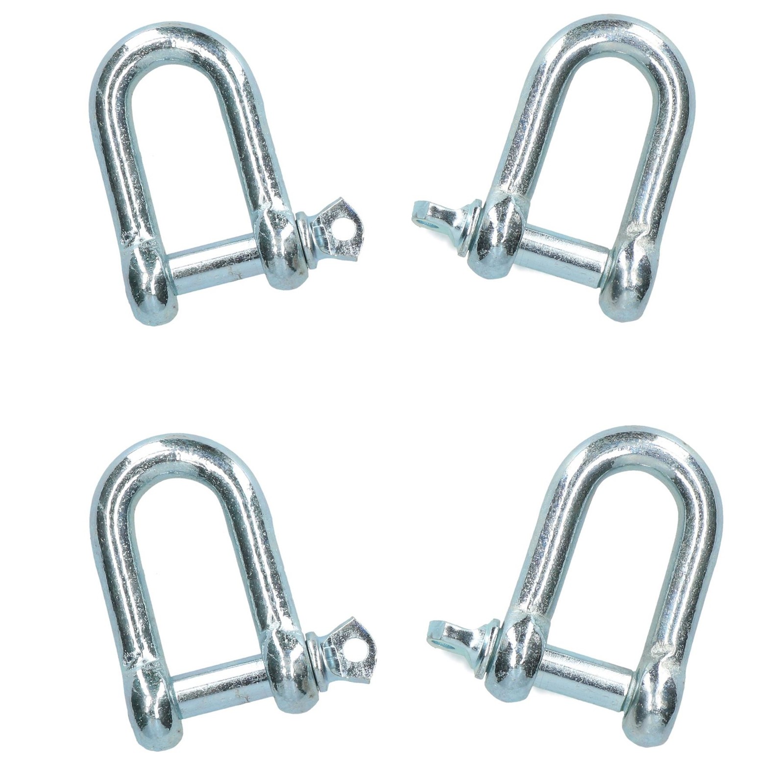13mm Galvanised Dee D Shackle 4 Pack Chandlery Marine Rigging Shackle