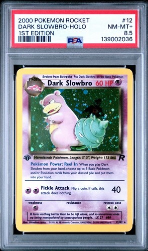 Dark Slowbro (1st Edition) graded PSA 8.5 for sale on eBay