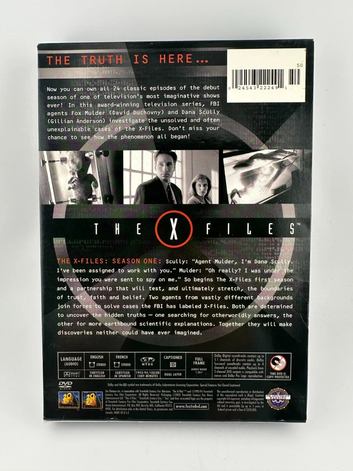 The X-Files Complete First Season DVD 6-Disc Set 2000 Fox TV Sci-Fi - Image 3 of 4