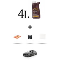Hoffcar Wartungskit 3 Filter Und 4L ÖL FüR Vw Arteon (3H) 1.4 Tsi Ehybrid (3H)