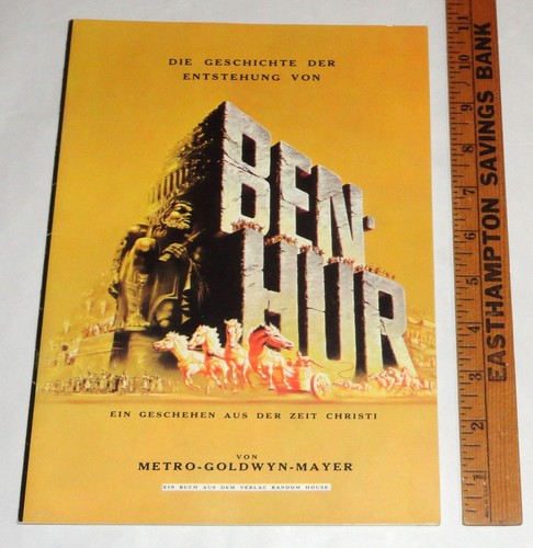 3 German Movie Program Charlton Heston 55 Days At Peking Ben-Hur 10 Commandments - Picture 18 of 23