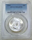 1949 Franklin Half Dollar PCGS MS64FBL Frosty White Just Graded New Holder B310F