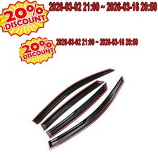 Rain Guards For Honda Civic 16-21 Tape-on JDM 4pcs Mugen Style 3D Wavy