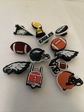 Philadelphia Eagles Football Team Sports Charm For Crocs Shoe Charms 12 Pieces