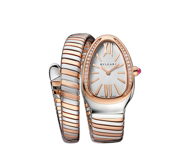 BVLGARI Serpenti Tubogas Watch 103822 - Two Tone Diamond New 2026 - Box & Papers