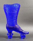 Boyd's Crystal Art Glass ROLLER SKATE BOOT 1978-83 COBALT BLUE No Lines NOS — photo 2