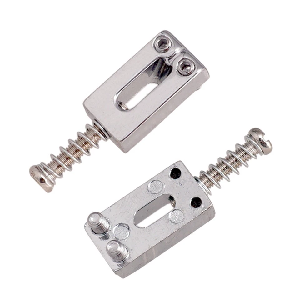 Ponte Selle Argento Lega di Zinco 1 Ponte Sella Chitarra Sella 10.5MM Nero - Immagine 3 di 4