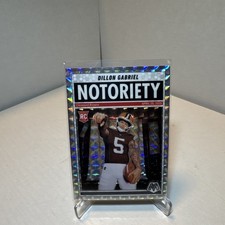 Dillon Gabriel 2025 Panini Mosaic Notoriety Silver Mosaic Rookie Card # 19