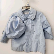 Petit Ami Blue Corduroy Jacket | 6-9m