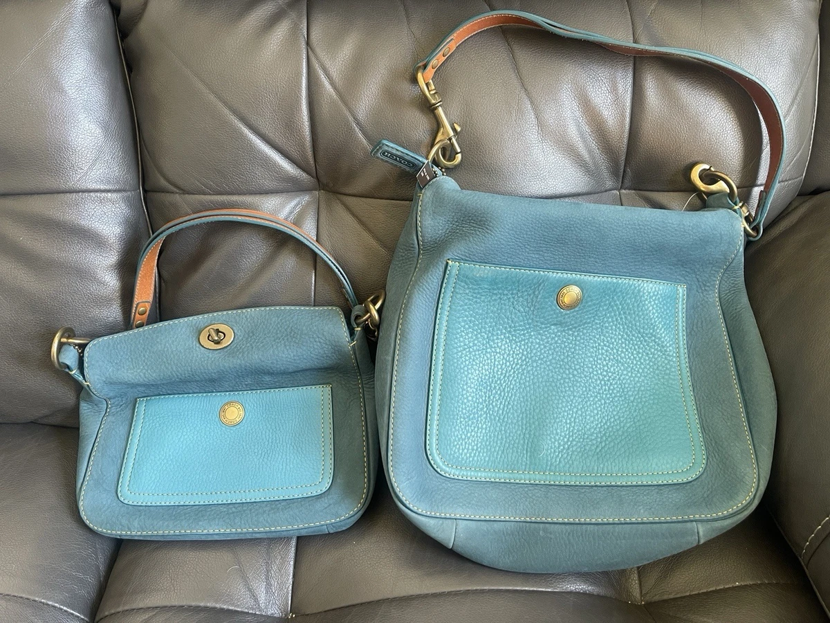 coach teal leather products for sale | eBay