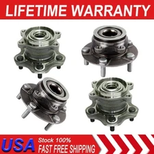 4pcs Front Rear Wheel Hub Bearing Assembly for Nissan Rogue 2008-2013 2.5L AWD