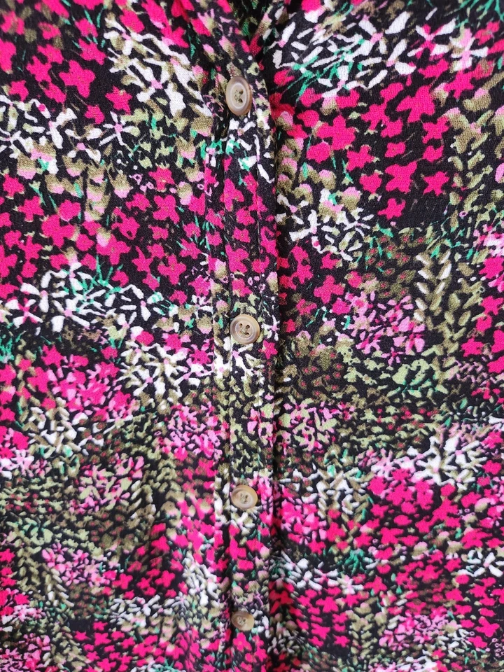 Ladies Next Pink, Red And Green Blouse/Shirt Size 14- Workwear- Casual Smart - Image 4 of 4