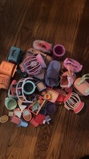 Littlest Pet Shop Accessories Lot - Cages, Bags, Playset Pieces