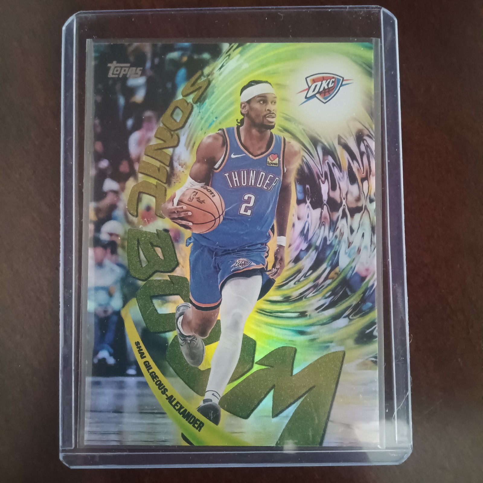 SHAI GILGEOUS-ALEXANDER 2025-26 Topps Sonic Boom Card Thunder Case Hit SSP OKC