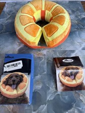 IEUUMLER Orange Slice Inflatable Dog Collar - Medium Size Donut