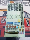 TAMIYA DECALS 1/12 PORSCHE 934 RSR TEBERNUM ORIGINAL BOARD DECALS