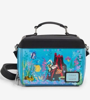 Loungefly Disney Pixar Finding Nemo Figural Fish Tank Crossbody Bag 